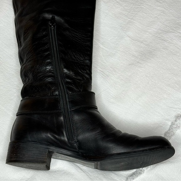 Browns Couture black leather boots gold hardware size 8.5 excellent condtion - Picture 5 of 15